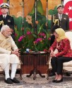 मोदी की सिंगापुर की राष्ट्रपति से भेंट