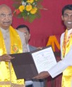 राष्ट्रपति ने दीं छात्रों को उपाधियां
