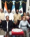 वेंकैया नायडु की मेयर सुसाना से भेंट