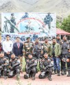 द्रास में सेना का मोटरसाइकिल दल