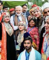 प्रधानमंत्री निवास पर गणतंत्र का रंग