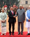 म्यांमार के राष्ट्रपति का स्वागत