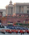 बीटिंग रिट्रीट में बैंड की शानदार प्रस्तुति