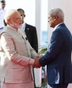 राष्ट्रपति ने की मोदी की अगवानी
