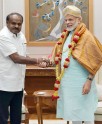 कुमारस्वामी की मोदी से भेंट