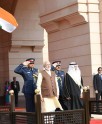 प्रधानमंत्री मोदी का रस्‍मी स्वागत