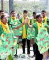 एनसीसी का वृक्षारोपण पर मंचन