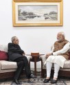 प्रणब मुखर्जी की नरेंद्र मोदी से भेंट