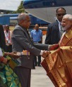 प्रधानमंत्री की जोरदार अगवानी