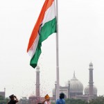 लालकिले पर तिरंगा झंडा फहराया