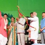 दशहरा समारोह में राष्ट्रपति व प्रधानमंत्री