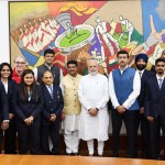 टेबल टेनिस खिलाड़ियों की मोदी से भेंट