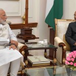 नरेंद्र मोदी की राष्ट्रपति से भेंट