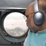बाढ़ प्रभावित क्षेत्रों का हवाई सर्वेक्षण