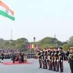 विजय चौक पर ध्वजारोहण