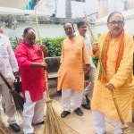 डॉ महेंद्रनाथ पांडेय ने किया श्रमदान