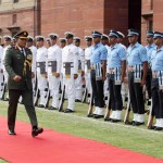 मेजर जनरल को गार्ड ऑफ ऑनर