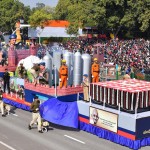 सीआईएसएफ की झांकी
