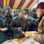 प्रधानमंत्री की जवानों के साथ दीपावली