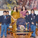 बाल दिवस पर राष्ट्रपति से मुलाकात