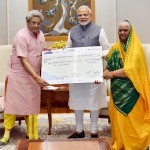 गायत्री परिवार का राहत कोष में योगदान