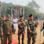 भारतीय और रूसी दल की परेड