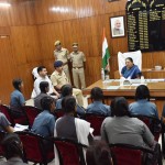 आनंदीबेन का हजरतगंज थाने में भ्रमण