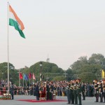 विजय चौक पर बीटिंग रिट्रीट समारोह