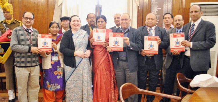union home secretaryi  anil goswami releasing the data on police organisations in india