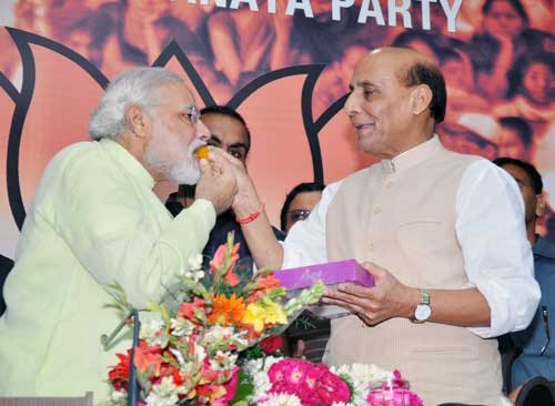 narendra modi and rajnath singh