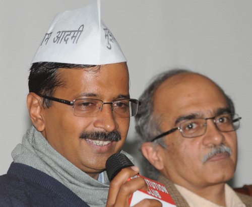 arvind kejriwal and prashant bhushan