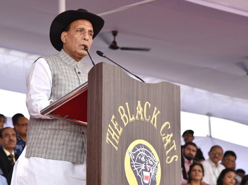 rajnath singh addressing to the nsg at manesar, gurugram
