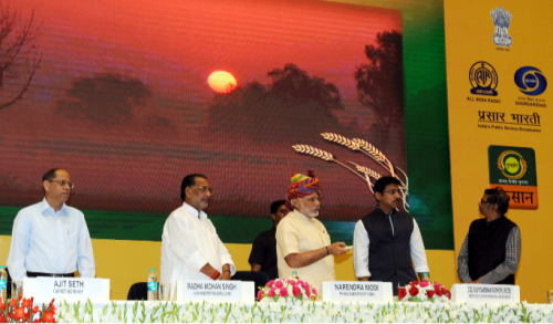 narendra modi launching the dd kisan channel