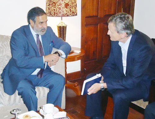 anand sharma and Jon fredrik baksaas