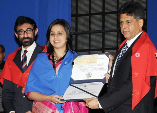 information minister manish tewari presented the pg diplomas 