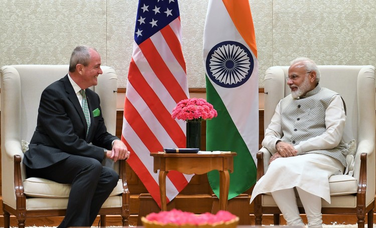 governor of new jersey meeting the prime minister narendra modi