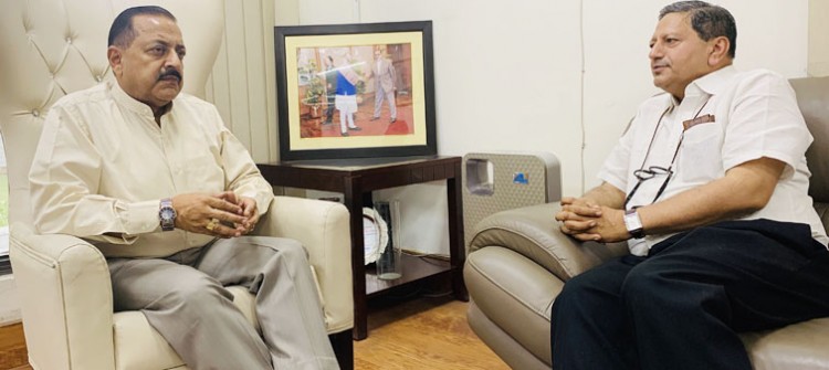 minister of state dr. jitendra singh and director of the ias academy mussoorie