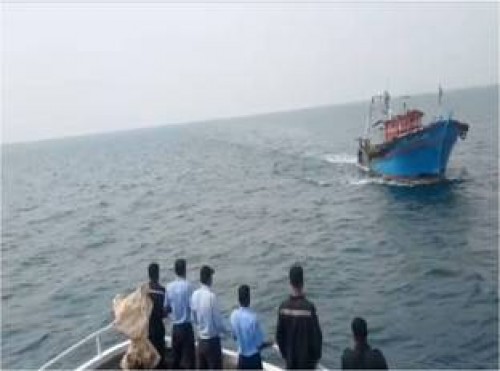 preparations for coast guard of sea