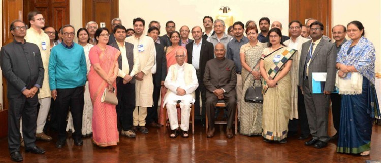 president ramnath kovid with scientific community