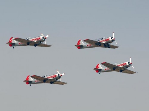 russian feat aircraft yak in aero india show