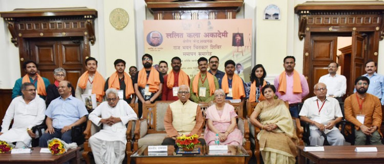 completion of painting workshop in raj bhavan