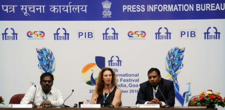c. senthil rajan addressing a press conference