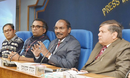 isro chairman dr. k. sivan addressing the press conference