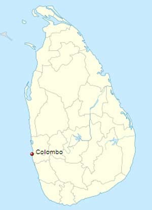sri lanka map
