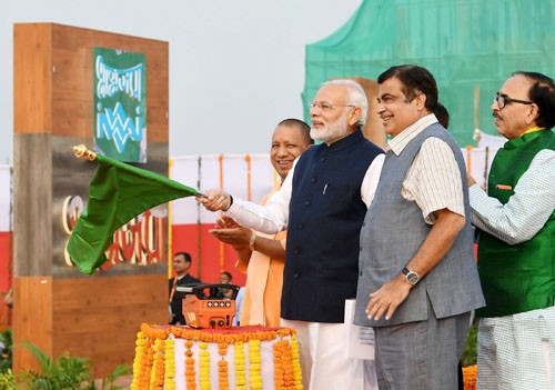 narendra modi dedicates the india's first multi-modal terminal to the nation