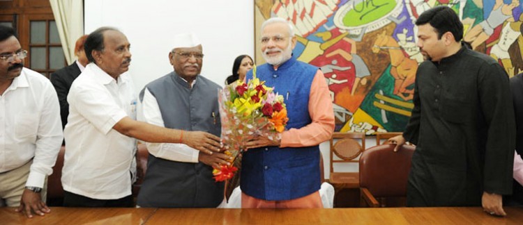 maharashtra's new legislators meet the prime minister