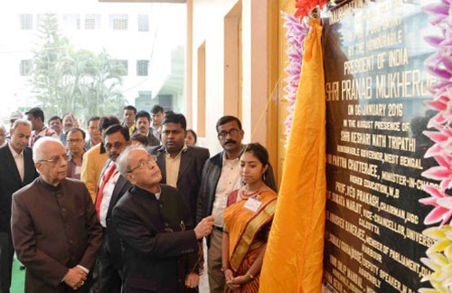 pranab mukherjee inaugurate the new building