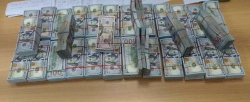 confiscated foreign currency