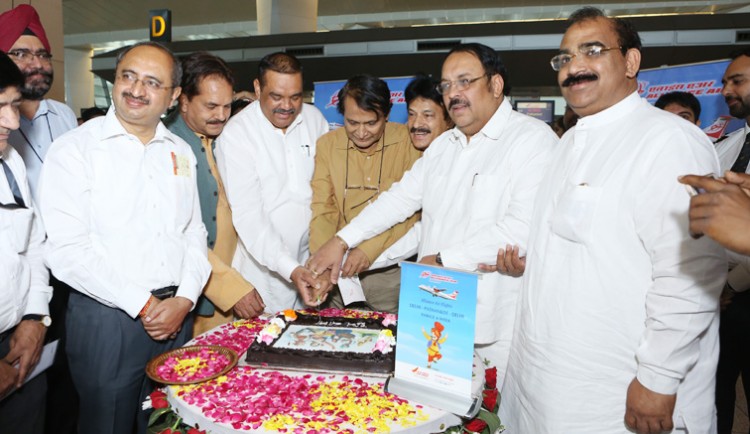 launch of first flight from delhi to pathankot