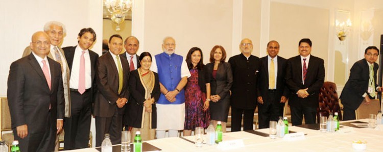 pm narendra modi with americans